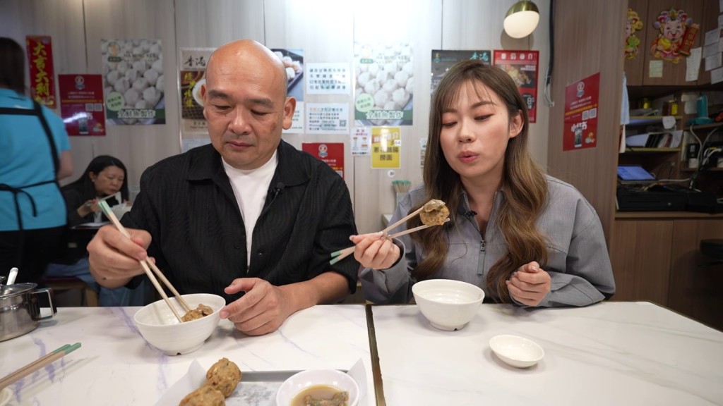 黃婧靈對蜆蚧鯪魚球特別喜愛。
