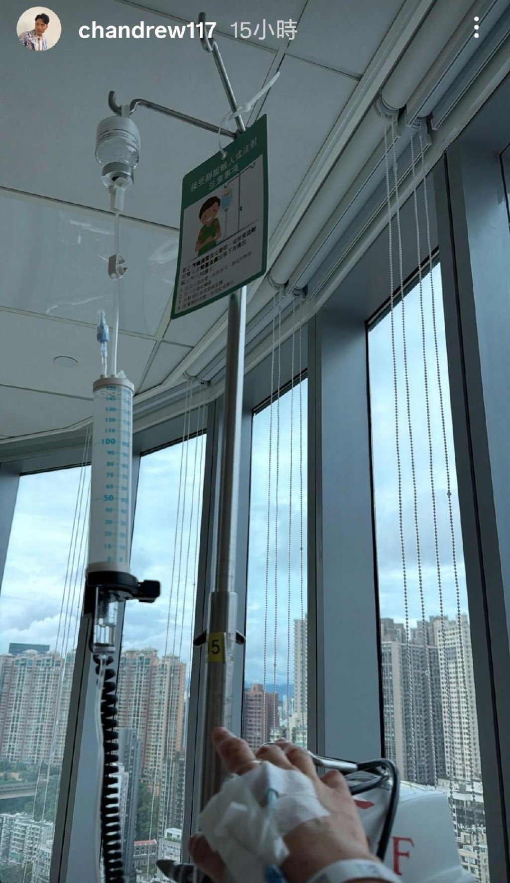 返回香港後再次入院。
