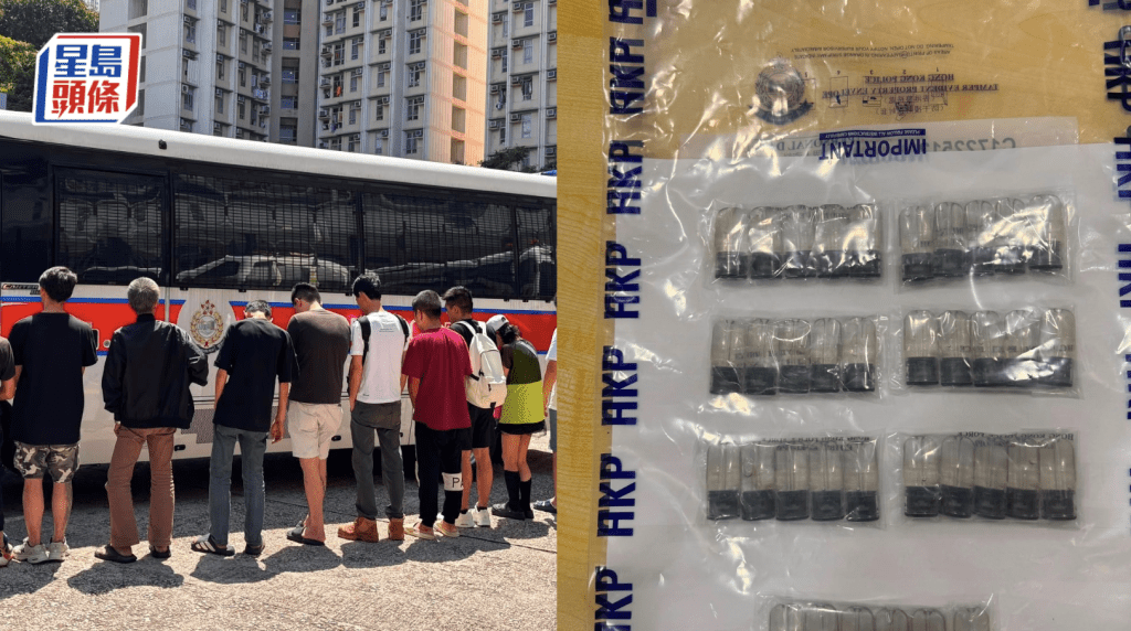觀塘搗破毒品分銷中心 檢12萬元毒品拘15人