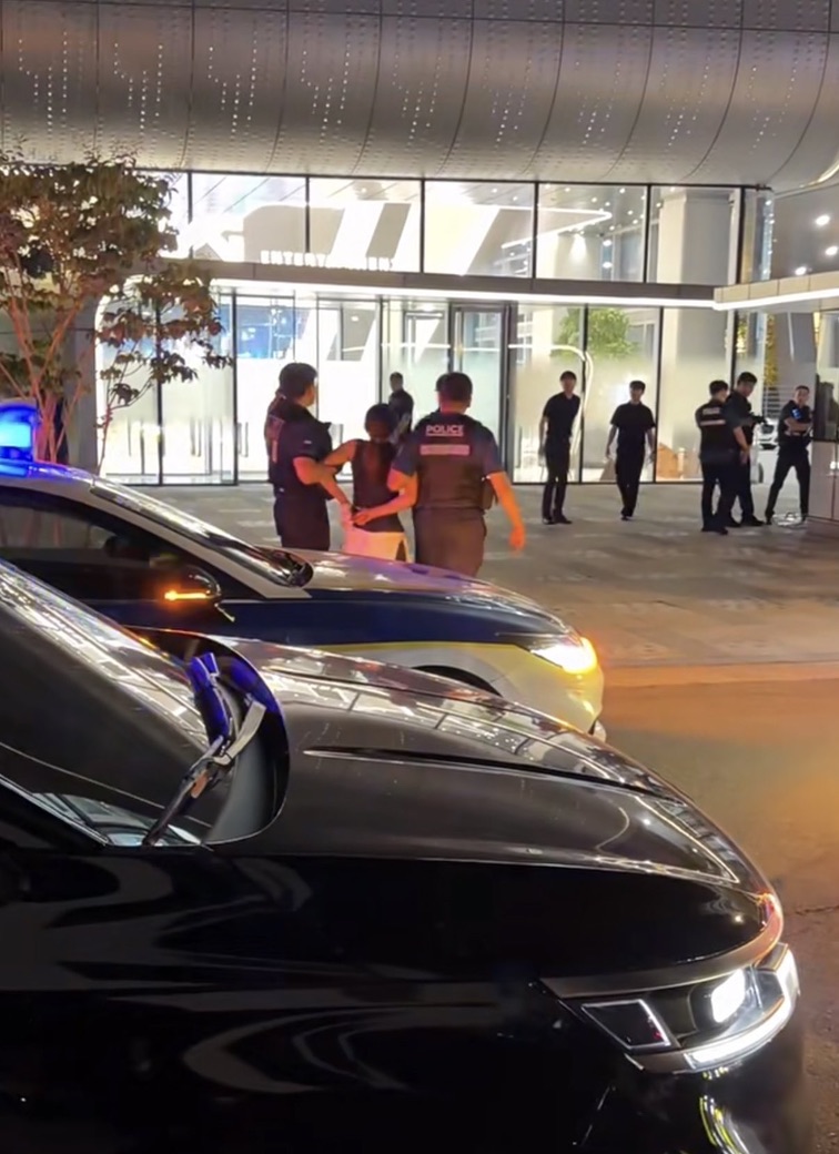 該名女子被警方以涉嫌破壞財物等罪名拘捕。
