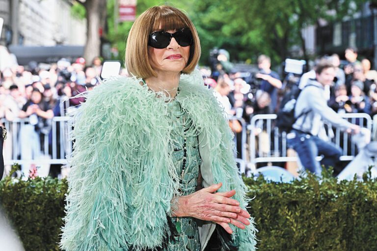 《Vogue》母公司 Condé Nast全球內容長溫圖爾（Anna Wintour）。美聯社資料圖
