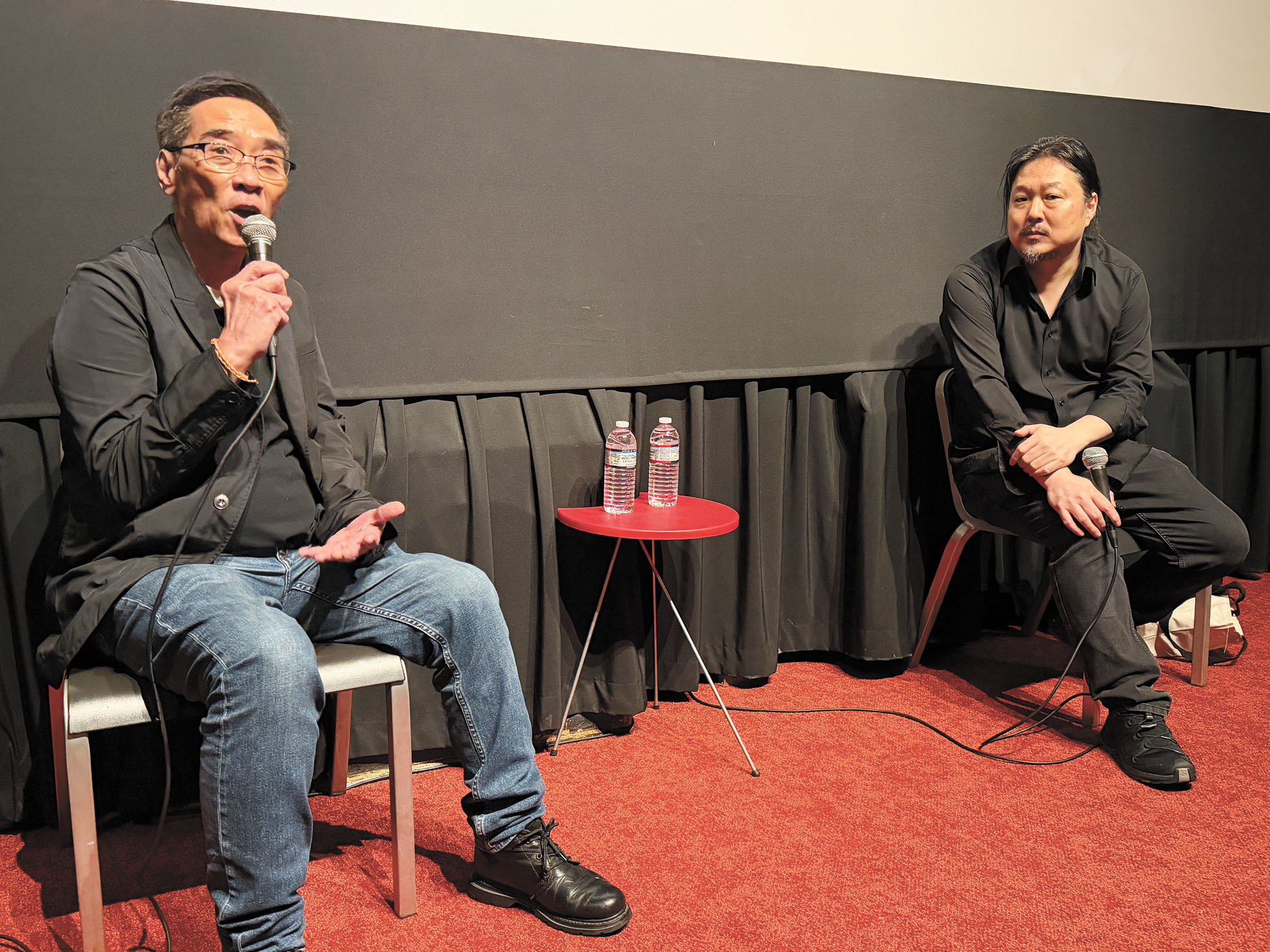 關錦鵬在首日放映「阮玲玉」後與觀眾互動熱烈。