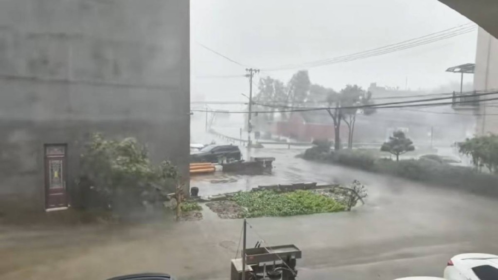 颱風「白海豚」登陸浙江台州 龐大雲系覆蓋華東地區