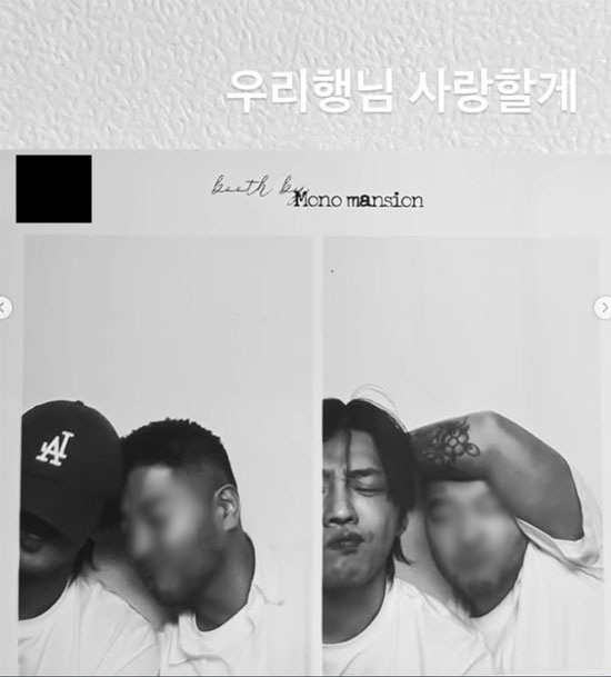 這名潮牌老闆在社交平台分享與劉亞仁的合照，並寫上「愛你，大哥！」。