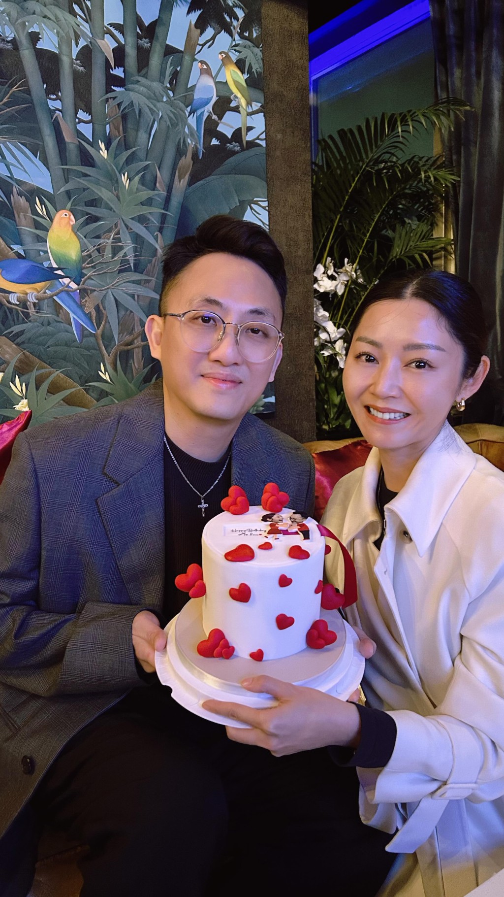 受傷期間,衛詩雅感謝丈夫周祉安的照顧。