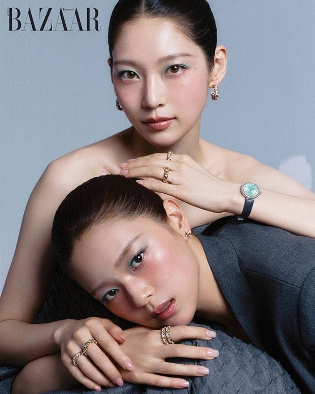 早前,兩姊妹曾首度合作拍攝時尚雜誌的封面。