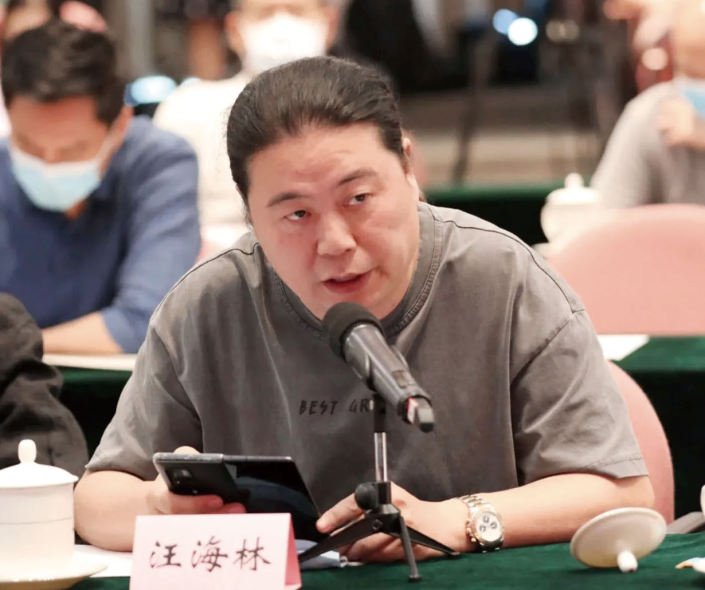 汪海林為業界編劇,代表作包含《鐵齒銅牙紀曉嵐3》等劇。 網上圖片