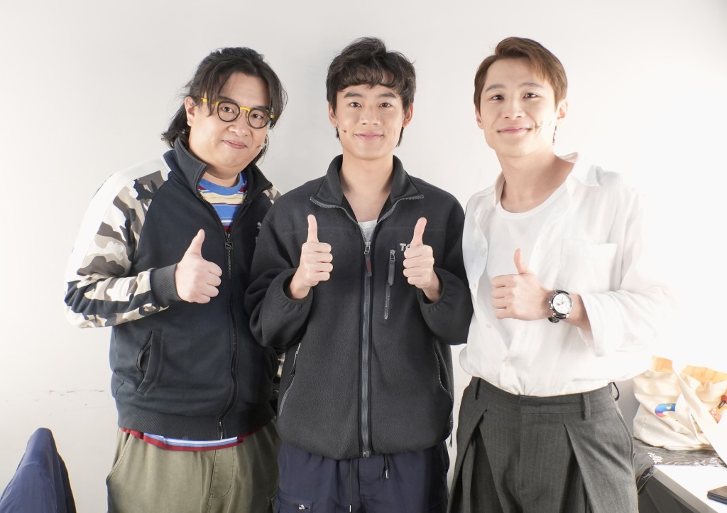 《大龍鳳》新加入的男演員,左起為徐浩昌、黃梓僑及湯君慈。