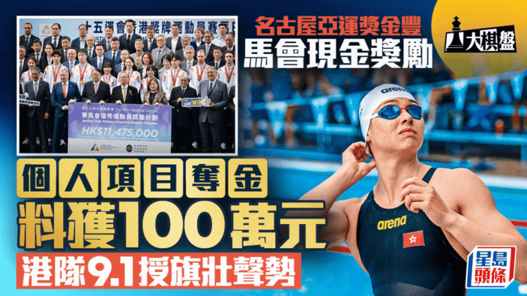 名古屋亞運港隊獎金計劃公布 個人金牌可獲百萬港元