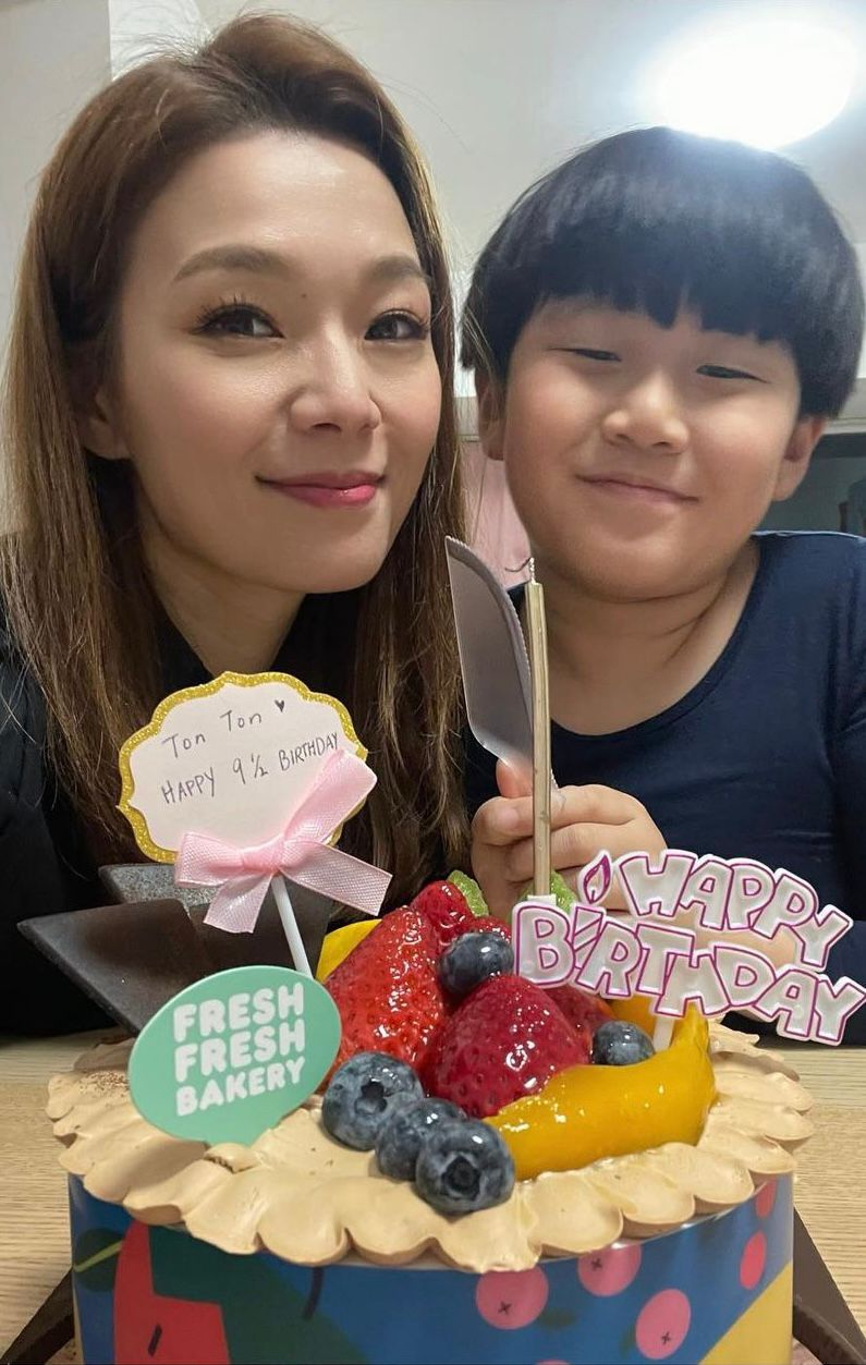 呂慧儀非常疼愛兒子。