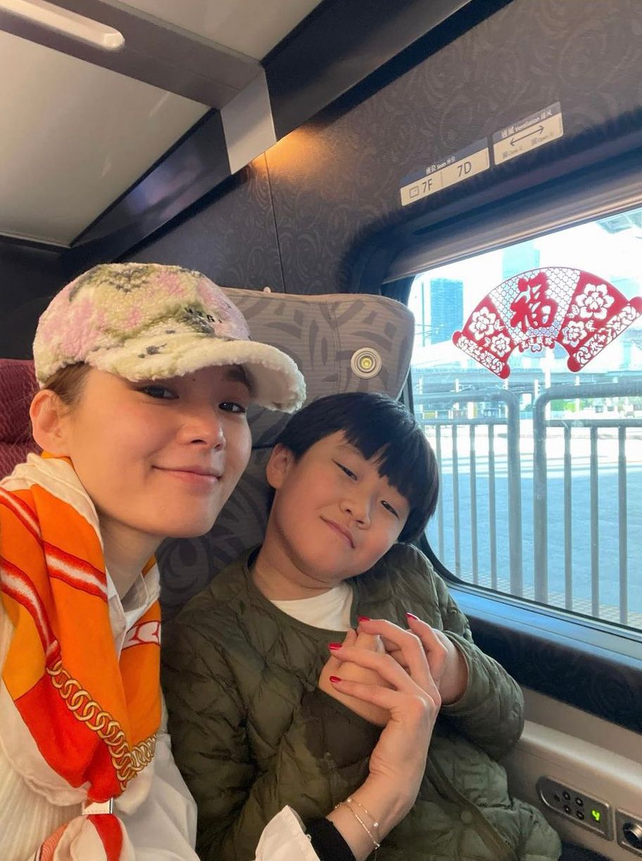 呂慧儀的兒子Anton樣子可愛。