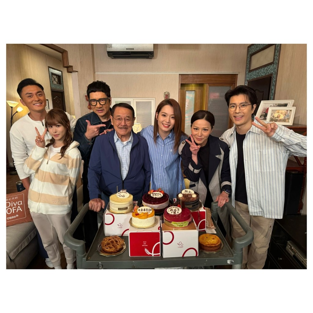 呂慧儀表示這是她第9年與《愛回家》劇組一起慶生。