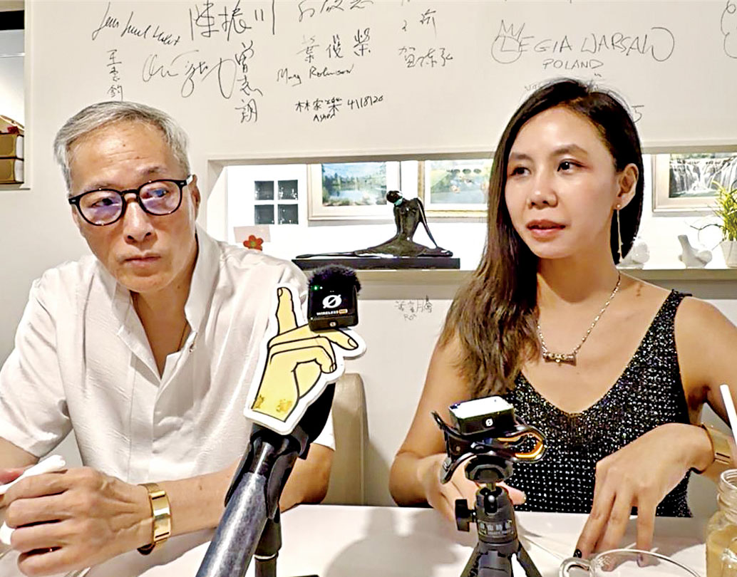 兩人公開接受採訪。網上圖片