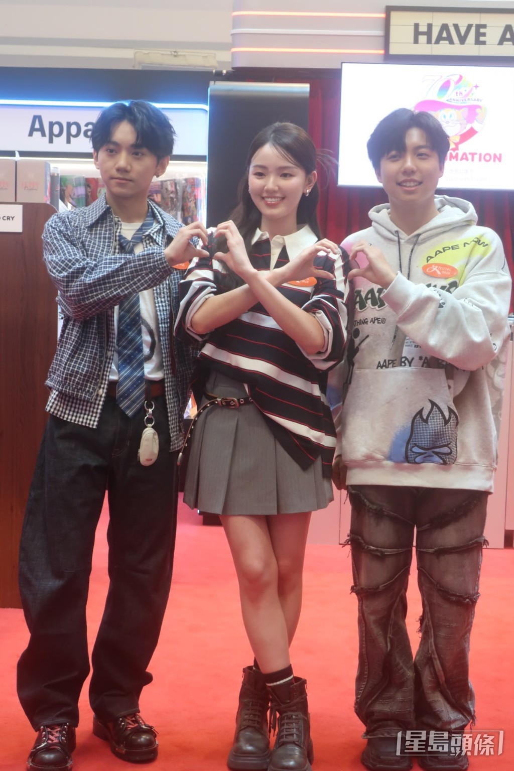 三位「星級細佬妹」蘇子軒、歐海琦及葉振延首次公開亮相。