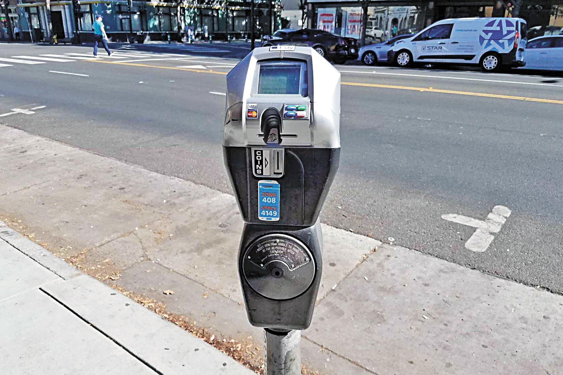 聖荷西市中心停車咪錶出現誤收故障。聖荷西市府