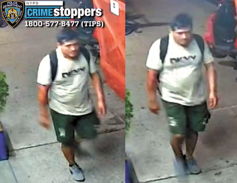 圖為涉案男嫌。 NYPD