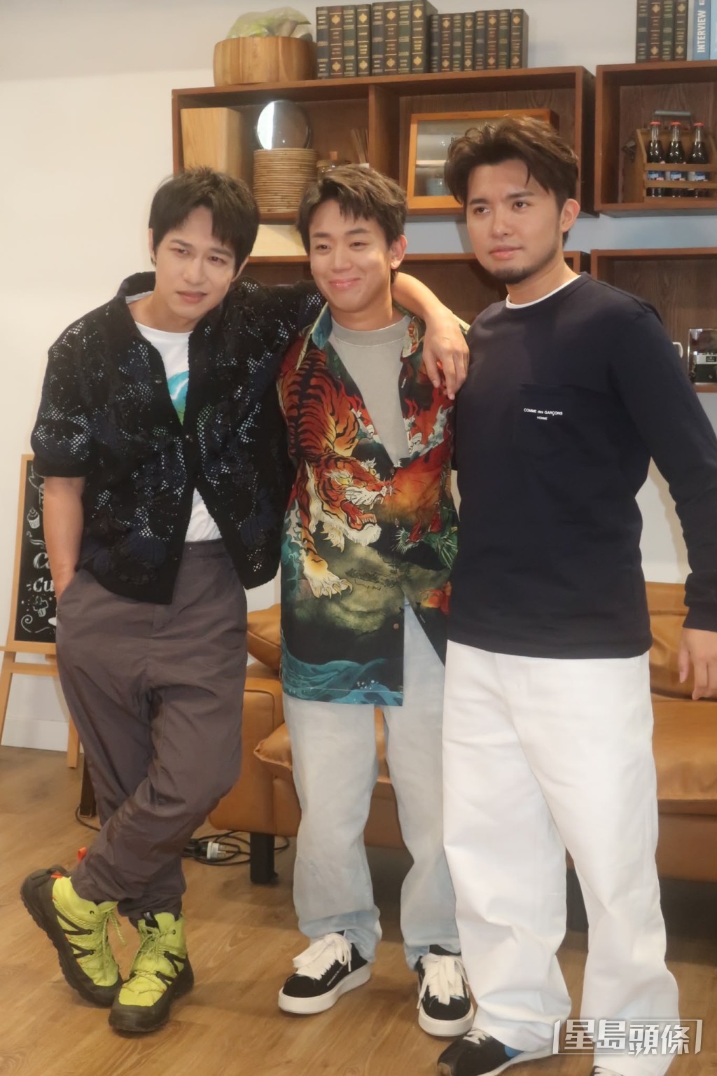 梁浩邦(左起)、岑珈其、許賢在合作中默契十足。