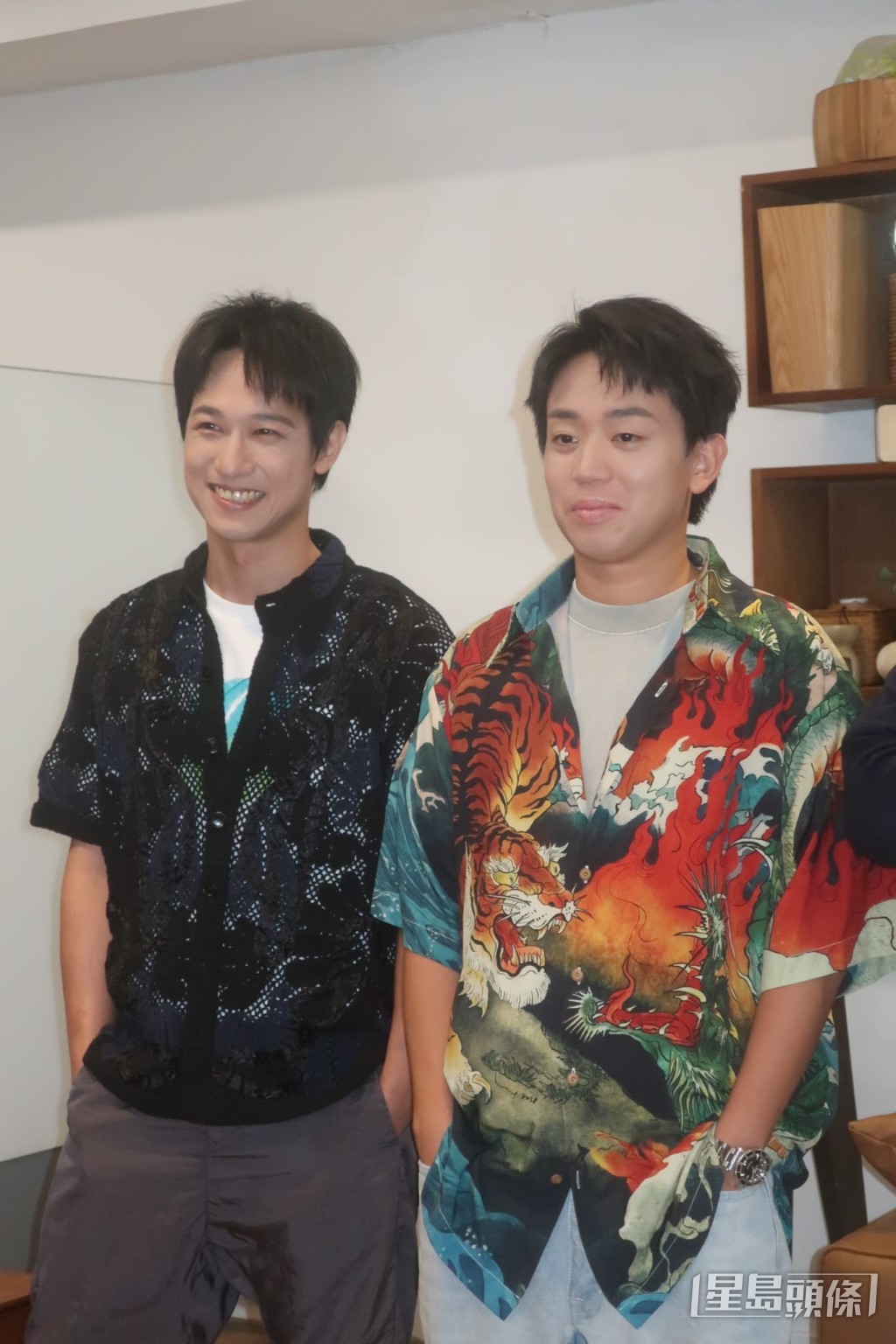 梁浩邦與岑珈其同場,梁浩邦笑言想正經演戲卻難免惹笑。