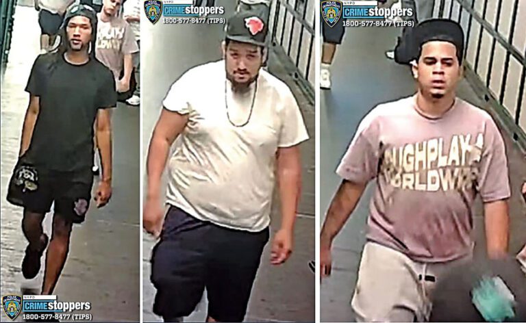 市警已公布涉案3名疑犯照片。 NYPD圖片