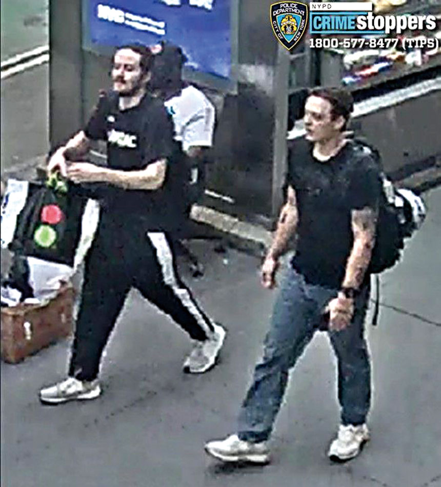圖為涉案團夥。 NYPD
