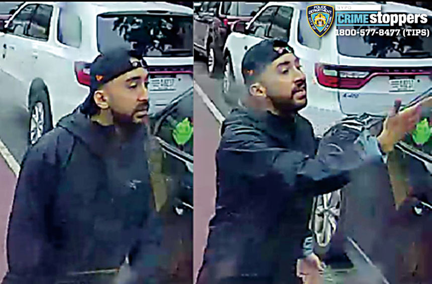 圖為涉案男嫌。 NYPD