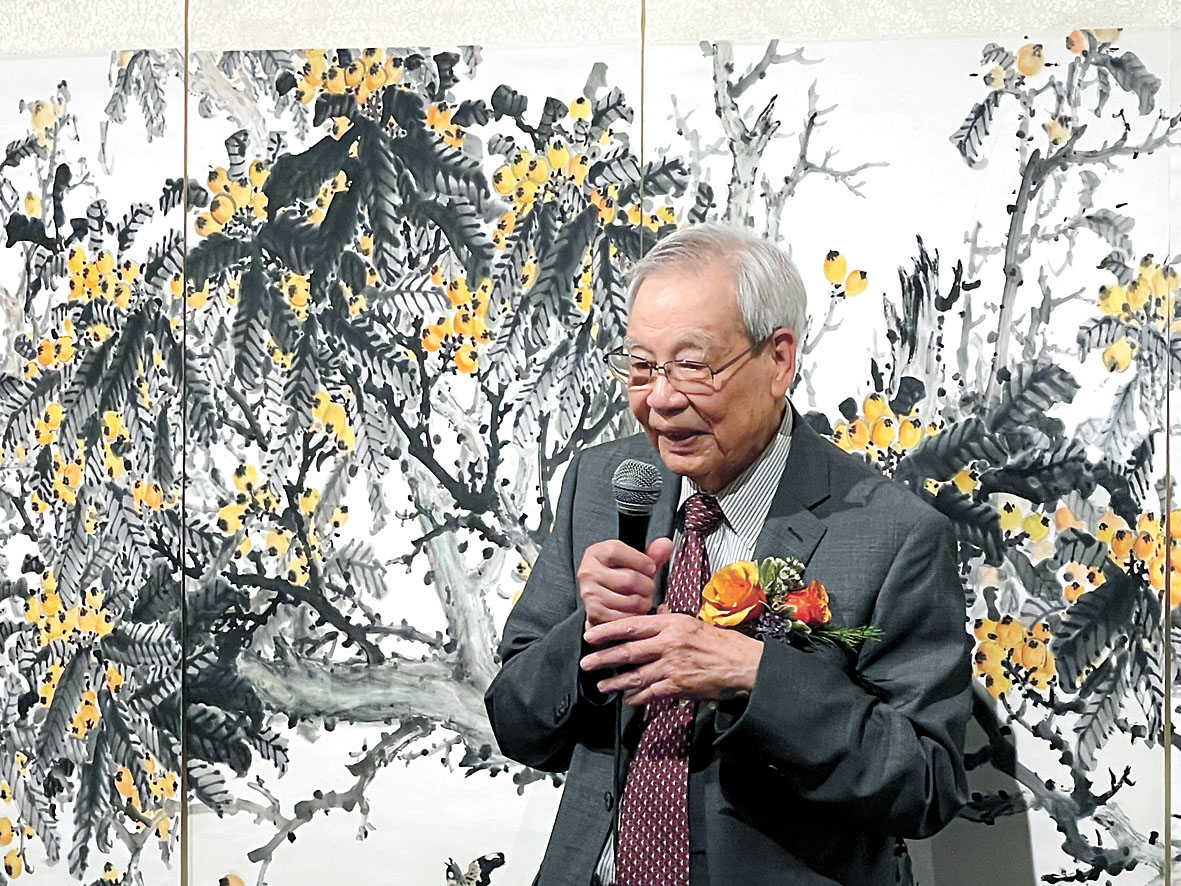 簡國藩致辭。硅谷亞洲藝術中心
