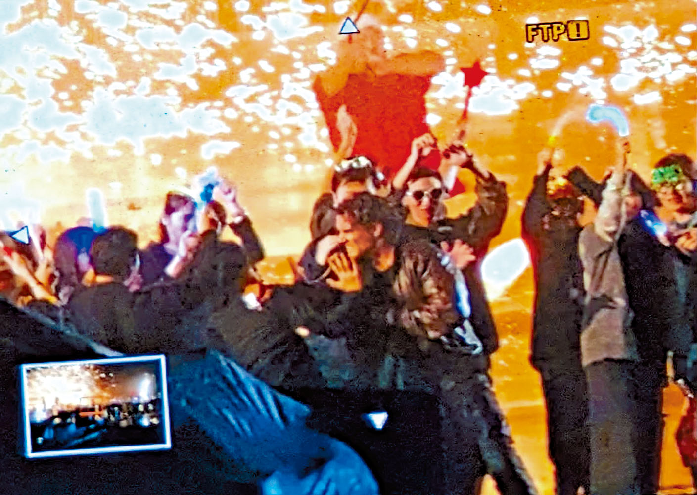 ■《挑戰者》前晚在紅磡拍攝，當中更有亨利與人衝突的戲份。