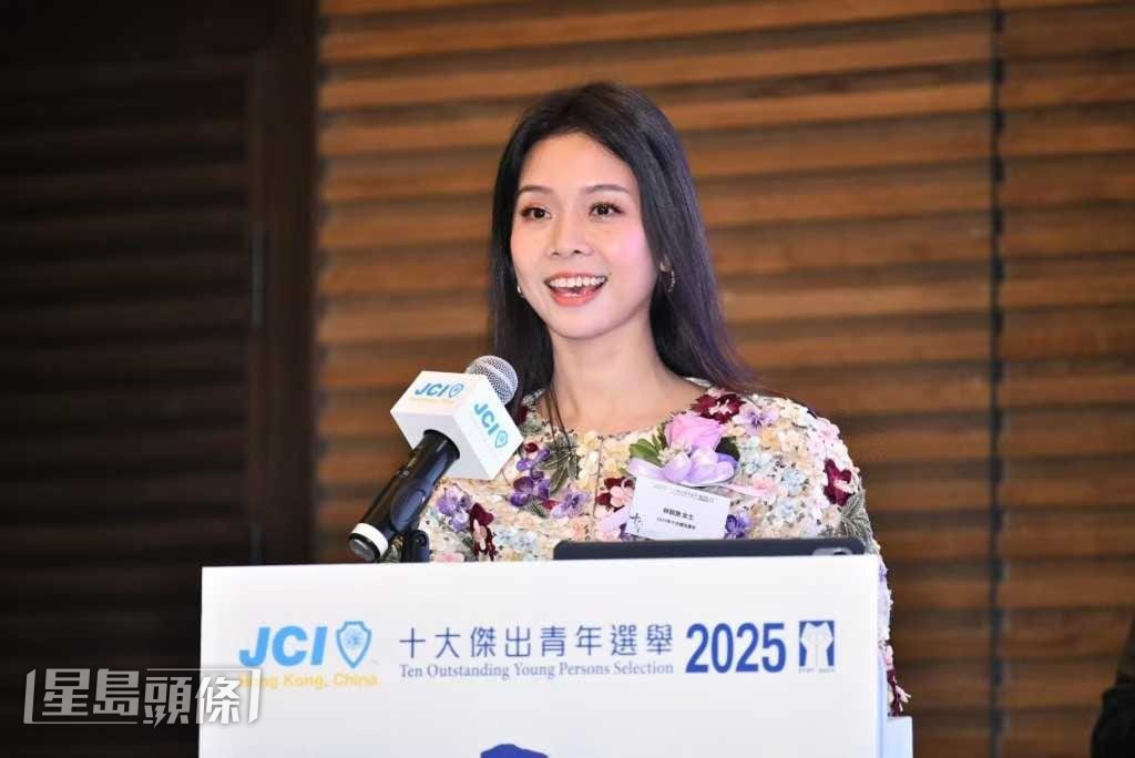 林穎施積極傳承粵劇文化，去年更獲選為「十大傑出青年」。