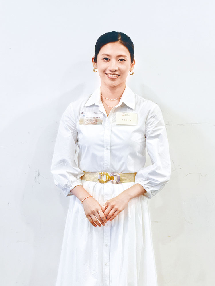 ■梁非同今次飾演「雙兒」一角，笑言仍未度打戲。
