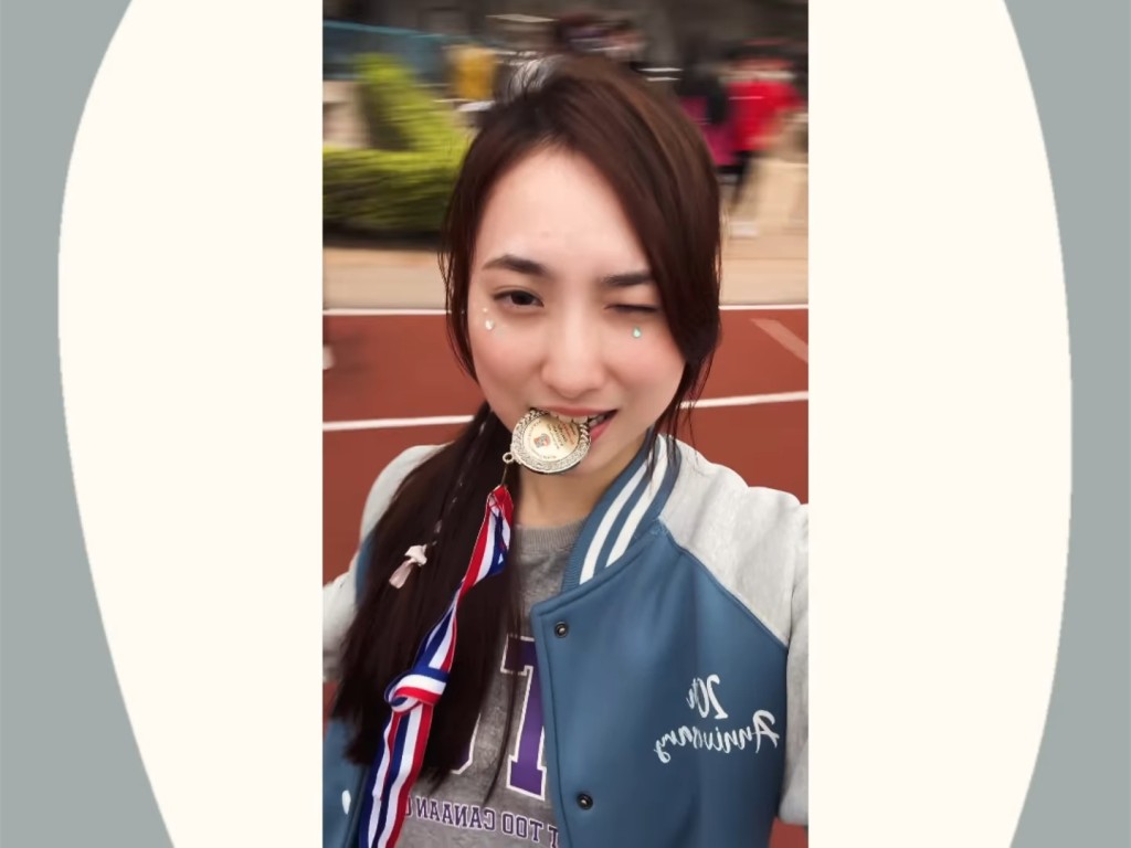 鍾柔美更在運動會中奪得一面銀牌。