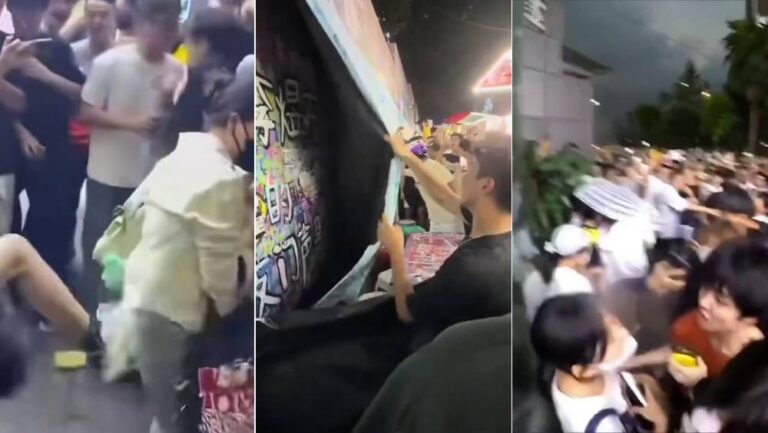重慶經紀公司總部發生衝突 未成年練習生遭圍堵 女粉絲護駕受傷