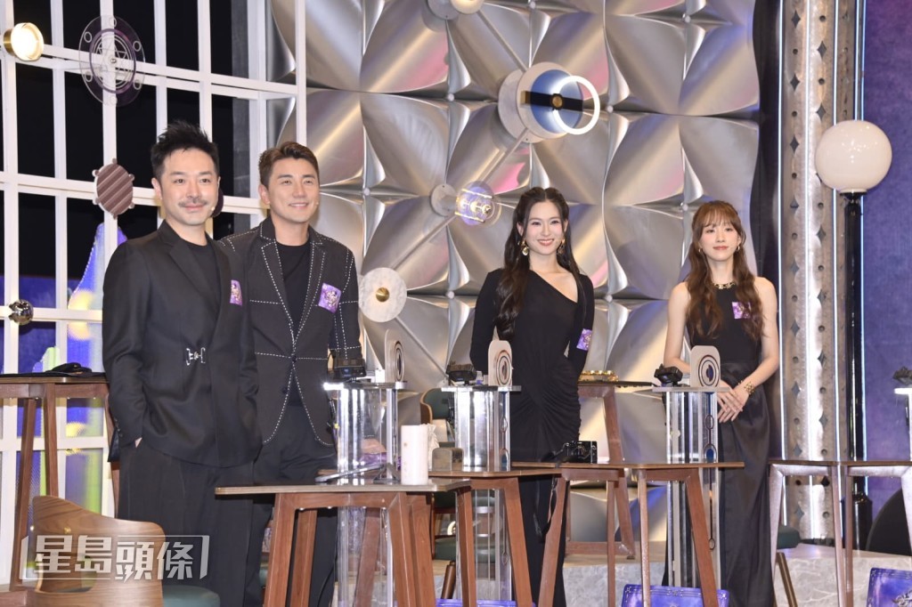 《玄戰》記者會上,左起為顧問主持陳定幫、主持洪永城、陳懿德及甄敏芳。