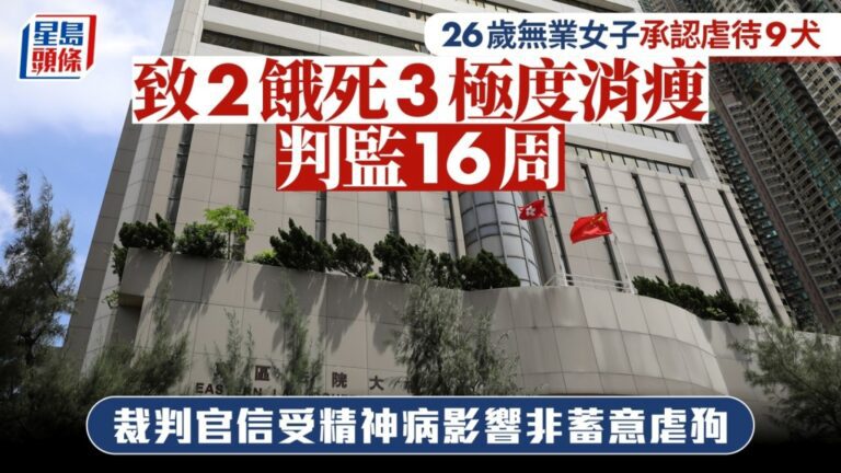 無業女子承認虐待九犬致兩死三極瘦 法庭接納精神病影響判監十六周