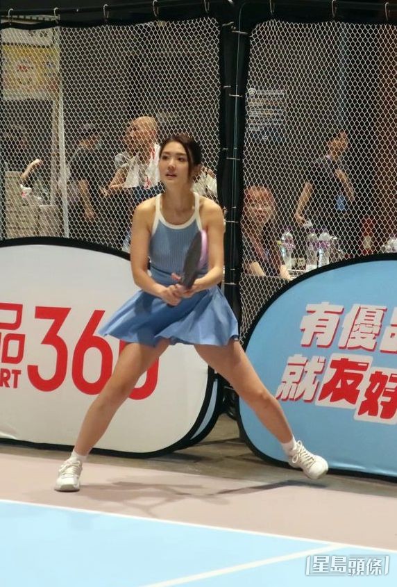 陳庭欣擁有不錯的運動細胞。