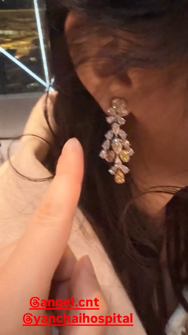 莊雅婷所戴的耳環價值200萬。