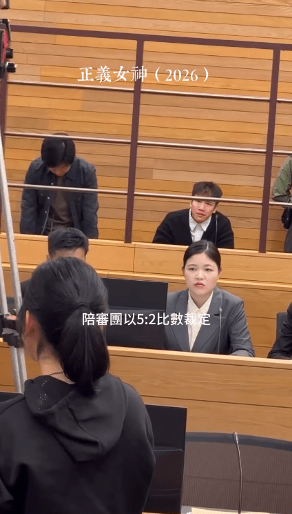 黃浩霆在《正義女神》中飾演一名少年犯。
