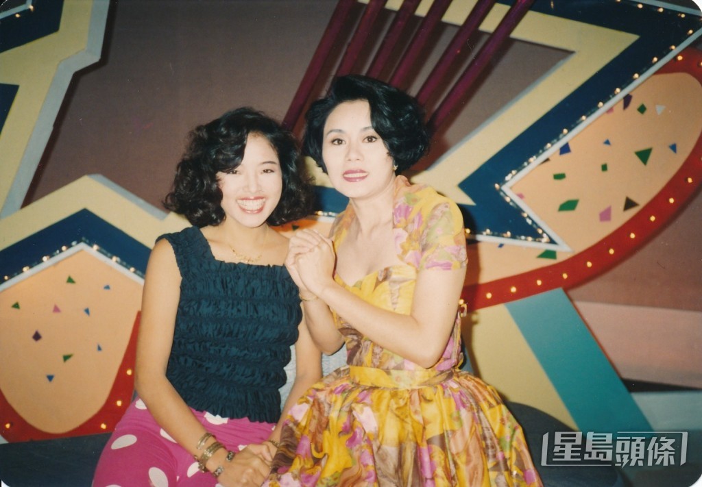 1988年入行不久的寶珮如，已有機會與林建明合作主持節目。