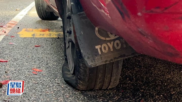 將軍澳的士爆胎釀致命意外 資深司機下車查看遭撞身亡