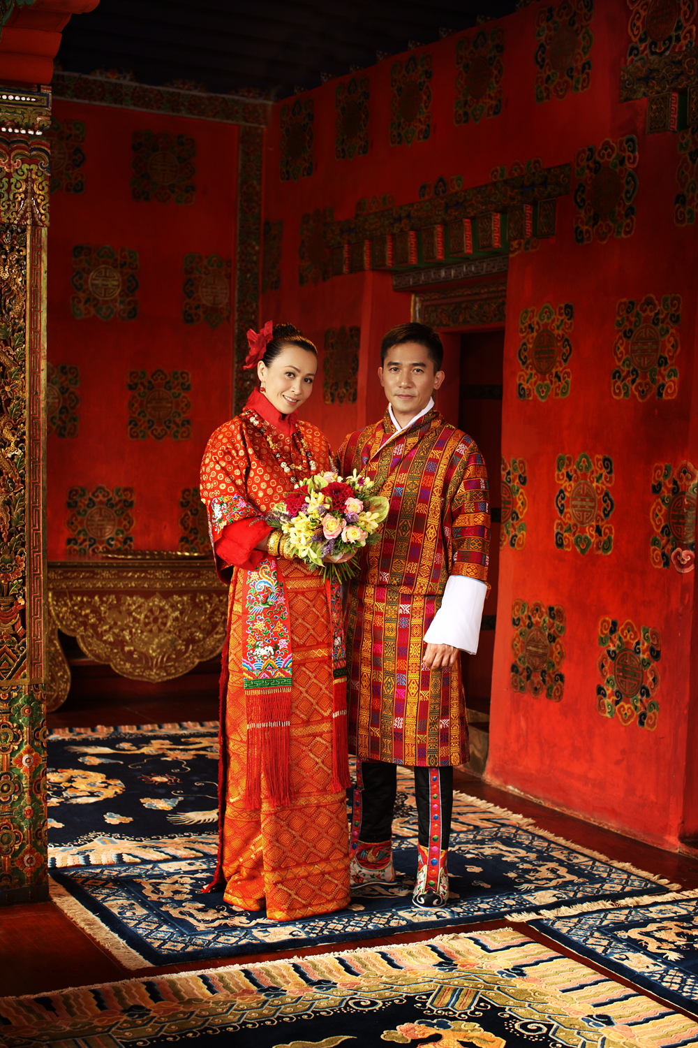 梁朝偉與劉嘉玲於2008年在不丹舉行婚禮。