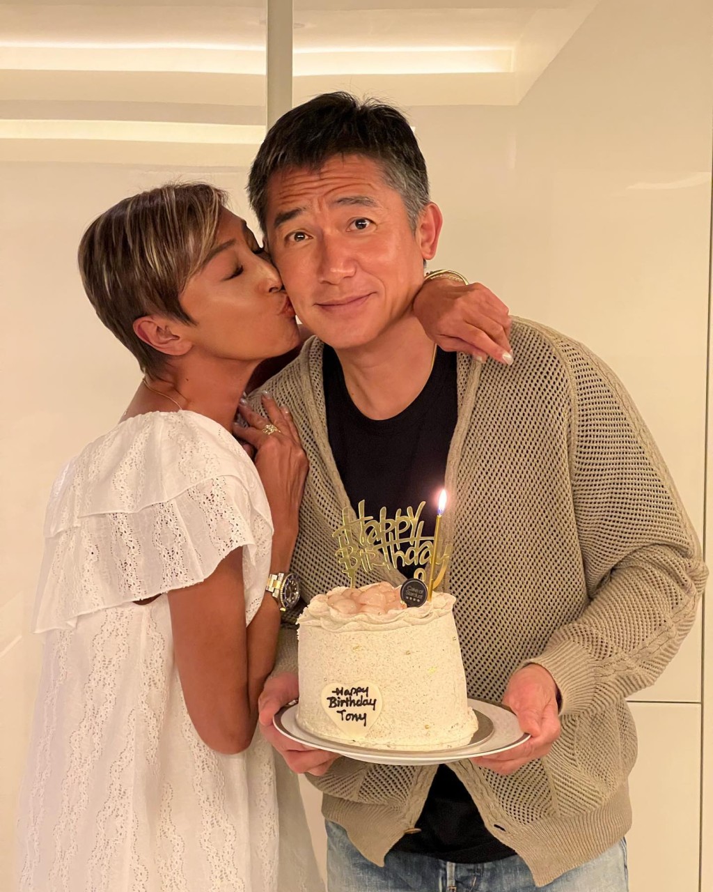當然也有送上祝福之吻。