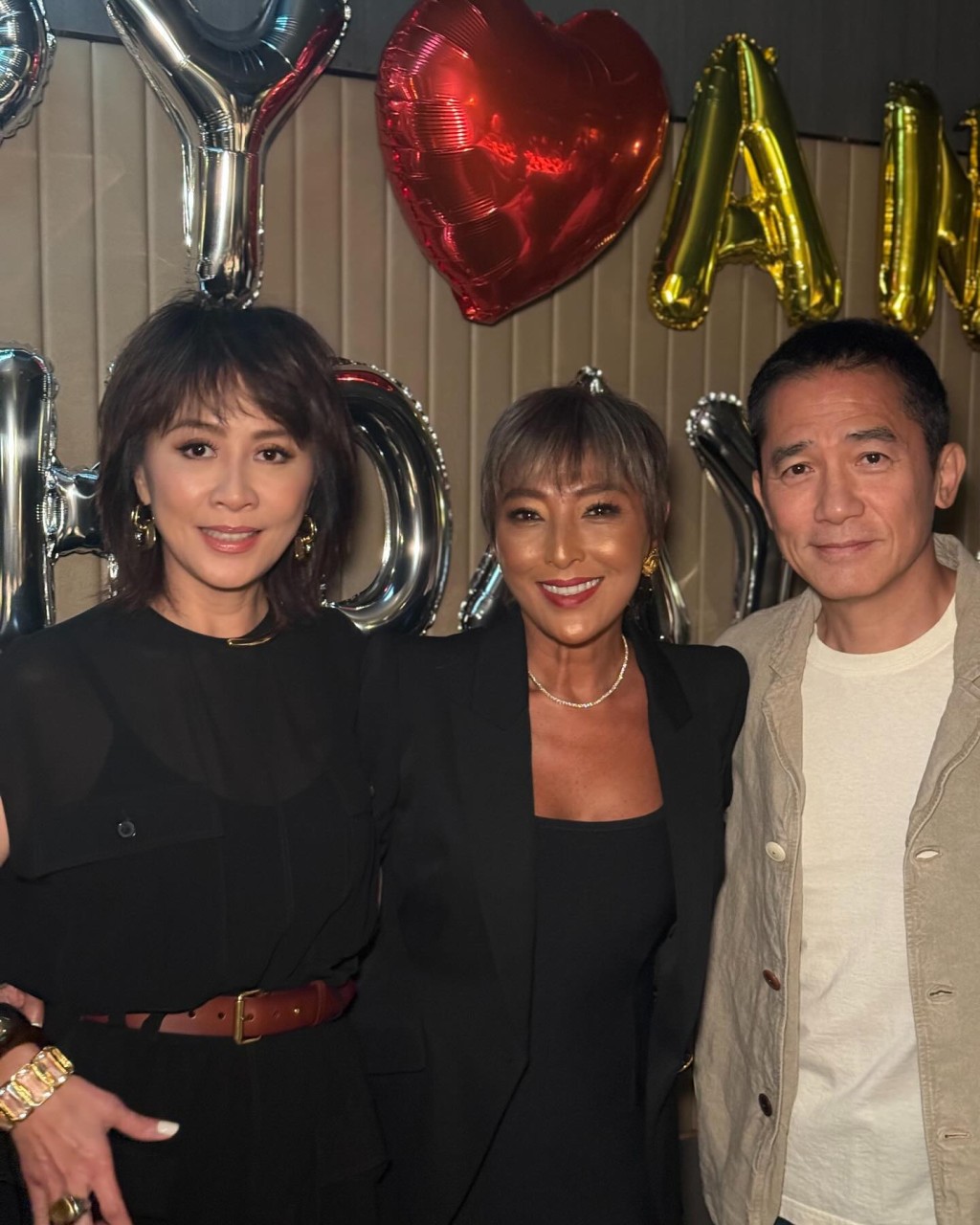 上山詩鈉60歲生日當天舉行派對,劉嘉玲亦有在IG分享合照。
