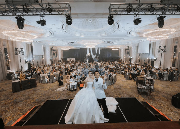 本月初楊明與莊思明結婚時，江玉珠疑似坐輪椅到場。