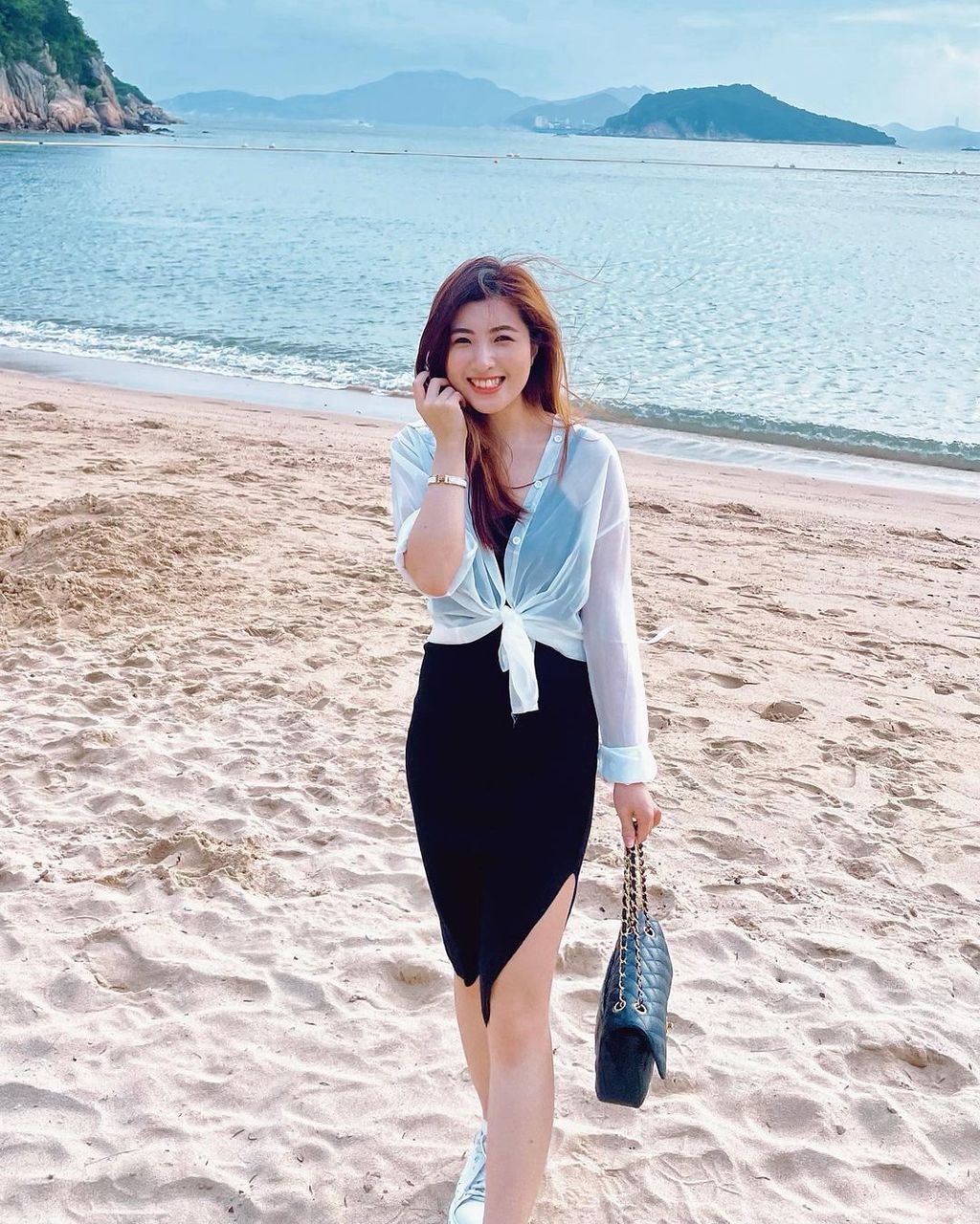 Chanel手袋在她的分享中曝光率較高。