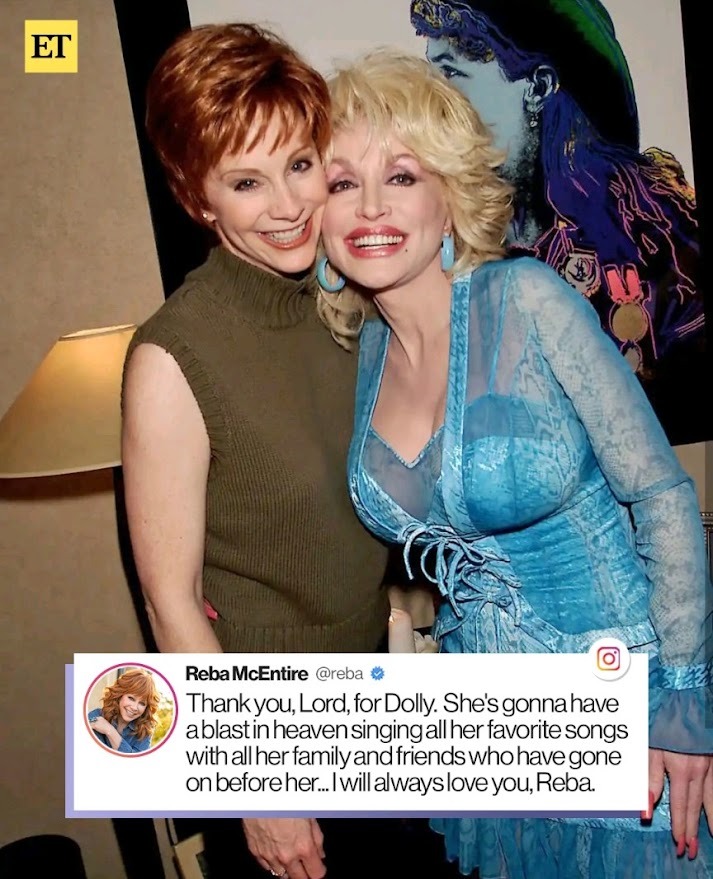 鄉謠天后Reba McEntire哀悼桃莉時引用了她的名曲歌名：「I Will Always Love You（我會永遠愛你）」。