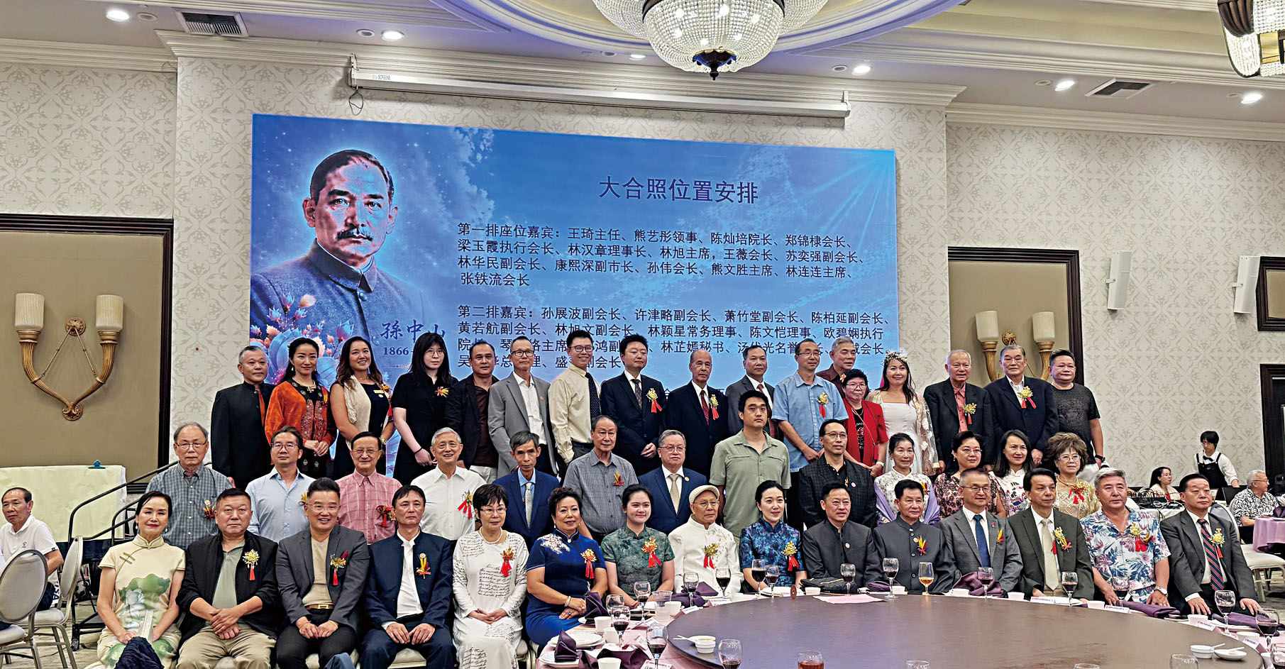 紀念活動主要嘉賓大合照。記者陸新攝