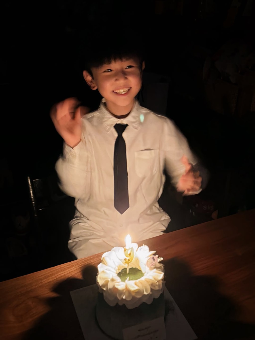 任祉妍形容兒子性格「頑皮可愛、心思細膩、倔強不服輸」。