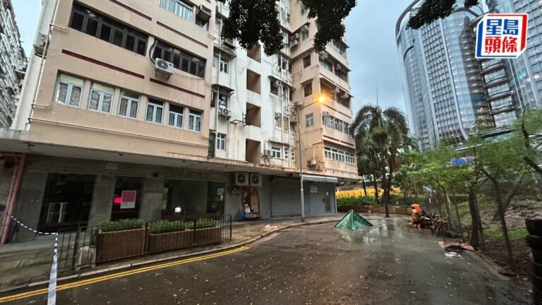 油麻地萬昌街清晨發生墮樓事件 一名女子當場不治