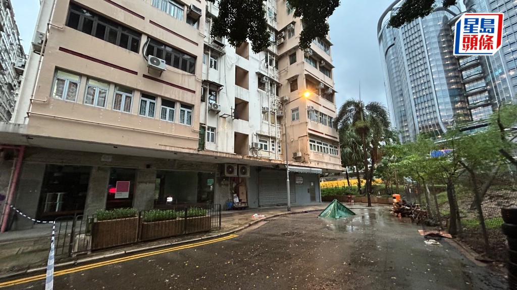 油麻地萬昌街清晨發生墮樓事件 一名女子當場不治