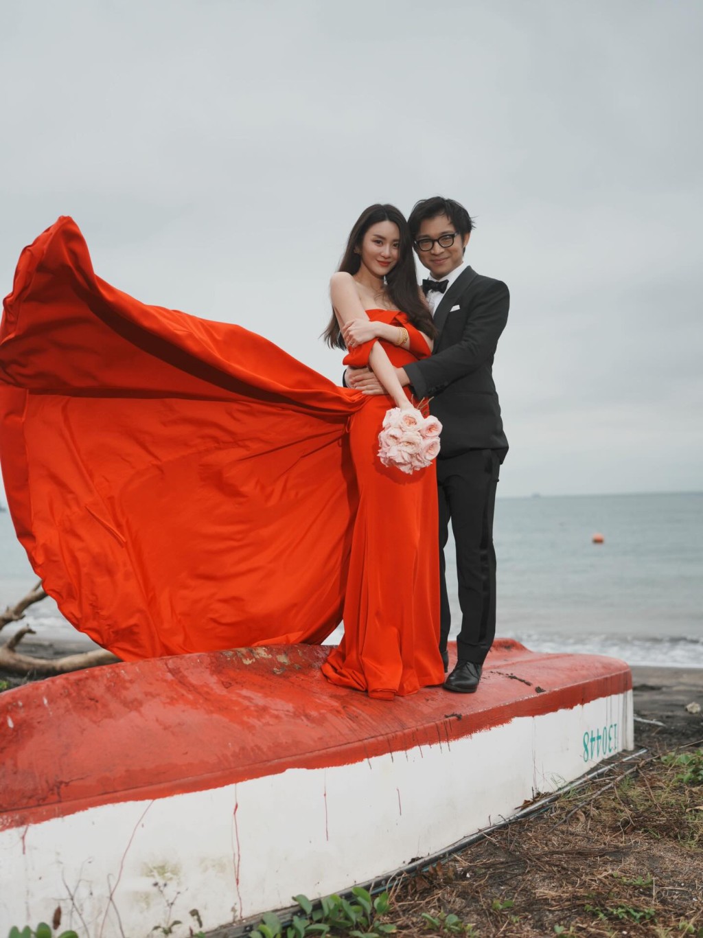 林作曾在IG分享一輯疑似婚紗照的相片。