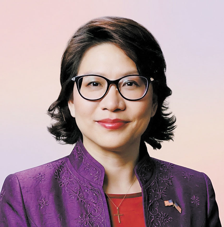 共和黨州眾議員華人參選人丘海倫。